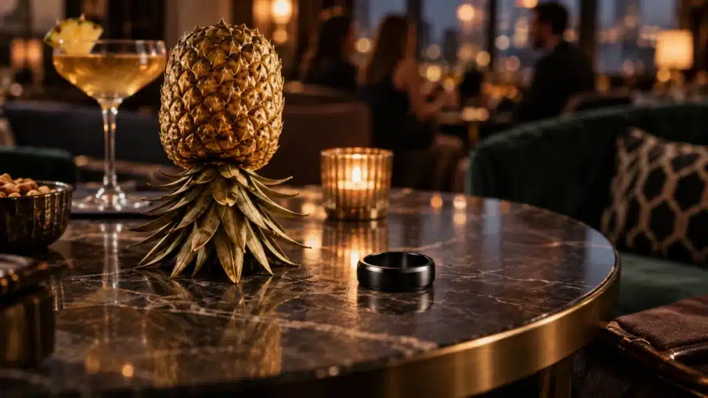 S&iacute;mbolos swinger: pi&ntilde;a, anillo negro y mitos comunes