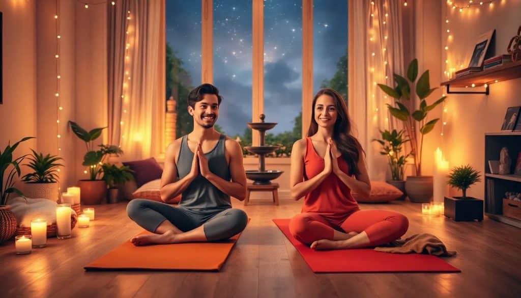 Ideas para una cita de yoga en pareja