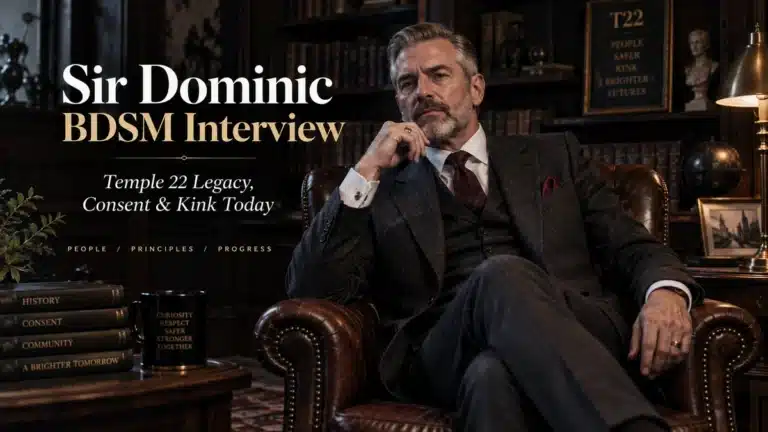 Entrevista BDSM con Sir Dominic: el legado de Temple 22, el consentimiento y el kink actual